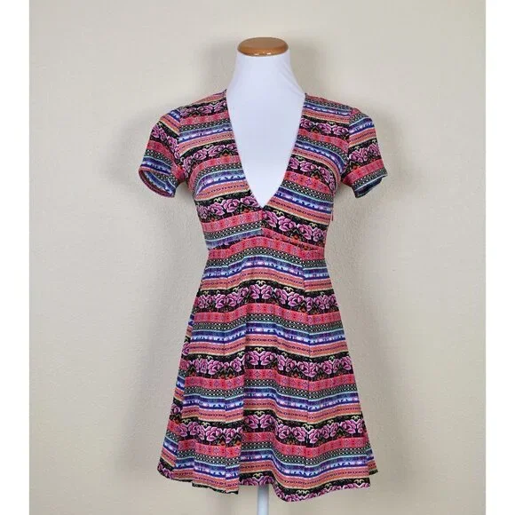 Show Me Your Mumu Ibiza Dress Saucy Stripe M - Picture 1 of 8